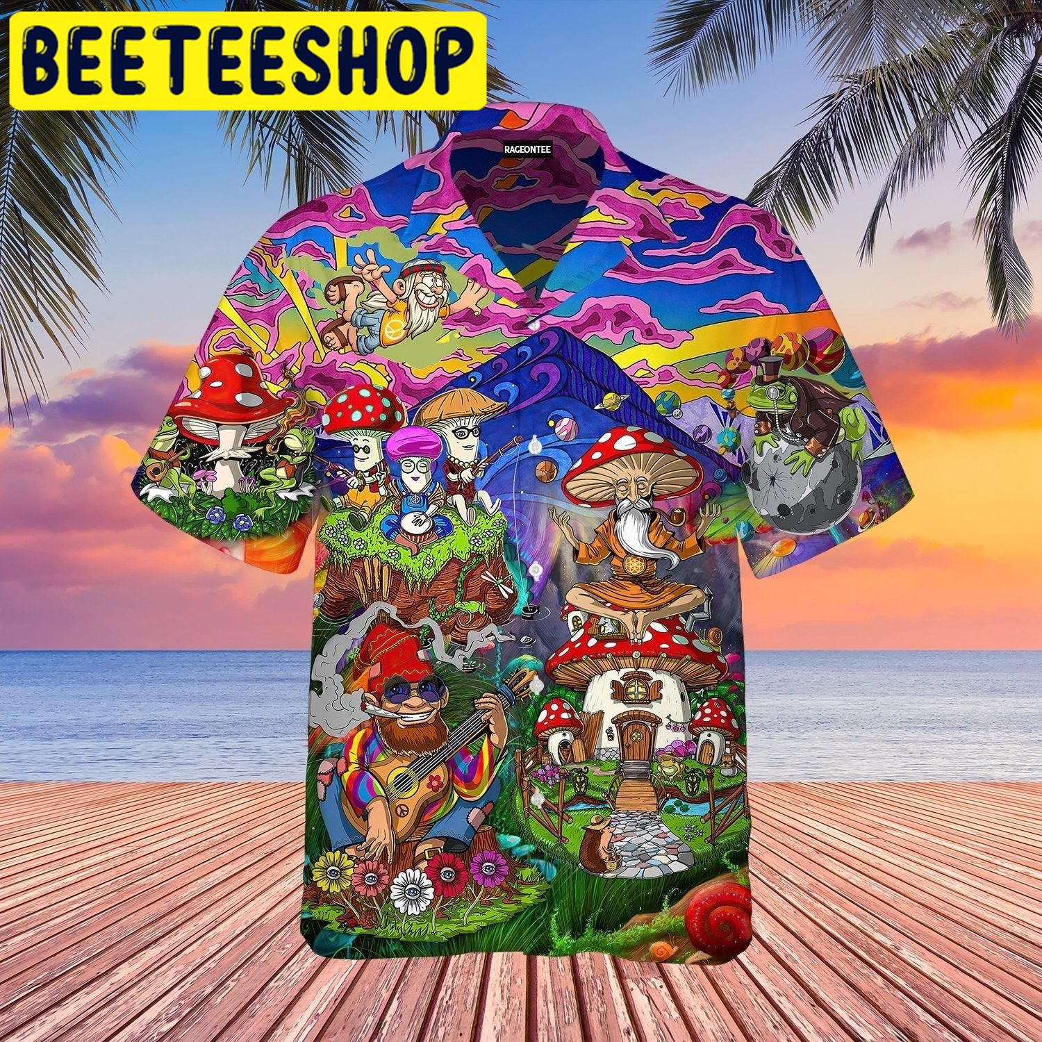 Hippie Mushroom Hawaiian Shirt 3359-1