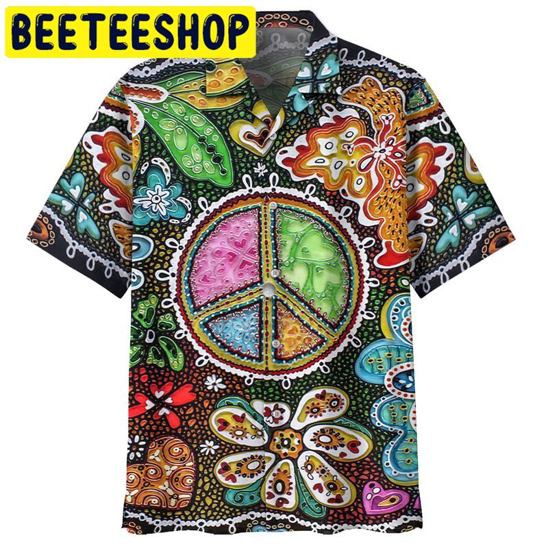 Hippie Peace Hawaiian Shirt-1