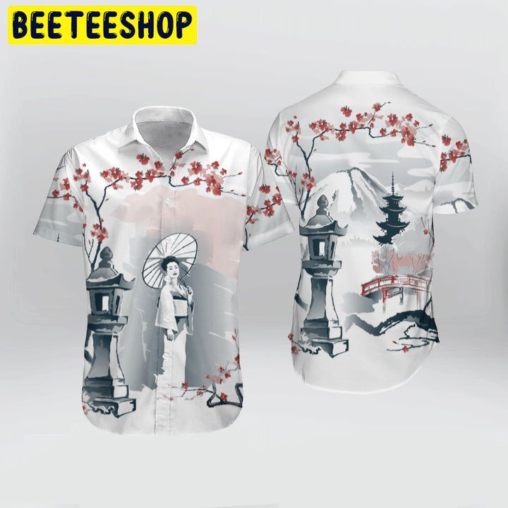 Japanese Sakura Cherry Blossom Trending Hawaiian Shirt-1