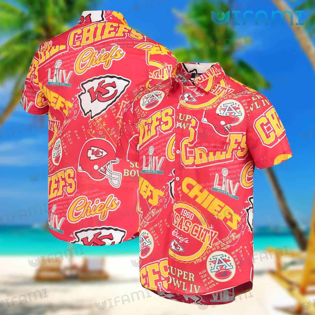 Kansas City Chiefs Hawaiian Button Up Shirt FOCO