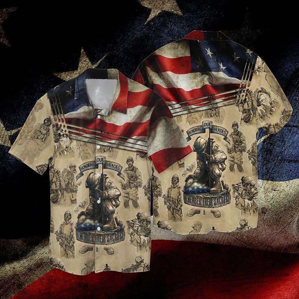Memorial Day 4th Of July Independence Day Honoring Our Hawaiian Shirt