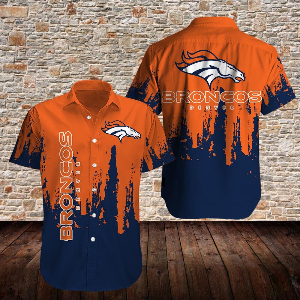 Nfl Denver Broncos Halloween Orange Trendy Hawaiian Shirt Aloha