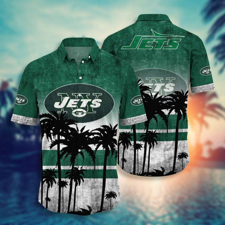 New York Jets Nfl Hawaiian Aloha Full 3d Shirt For Fans-2