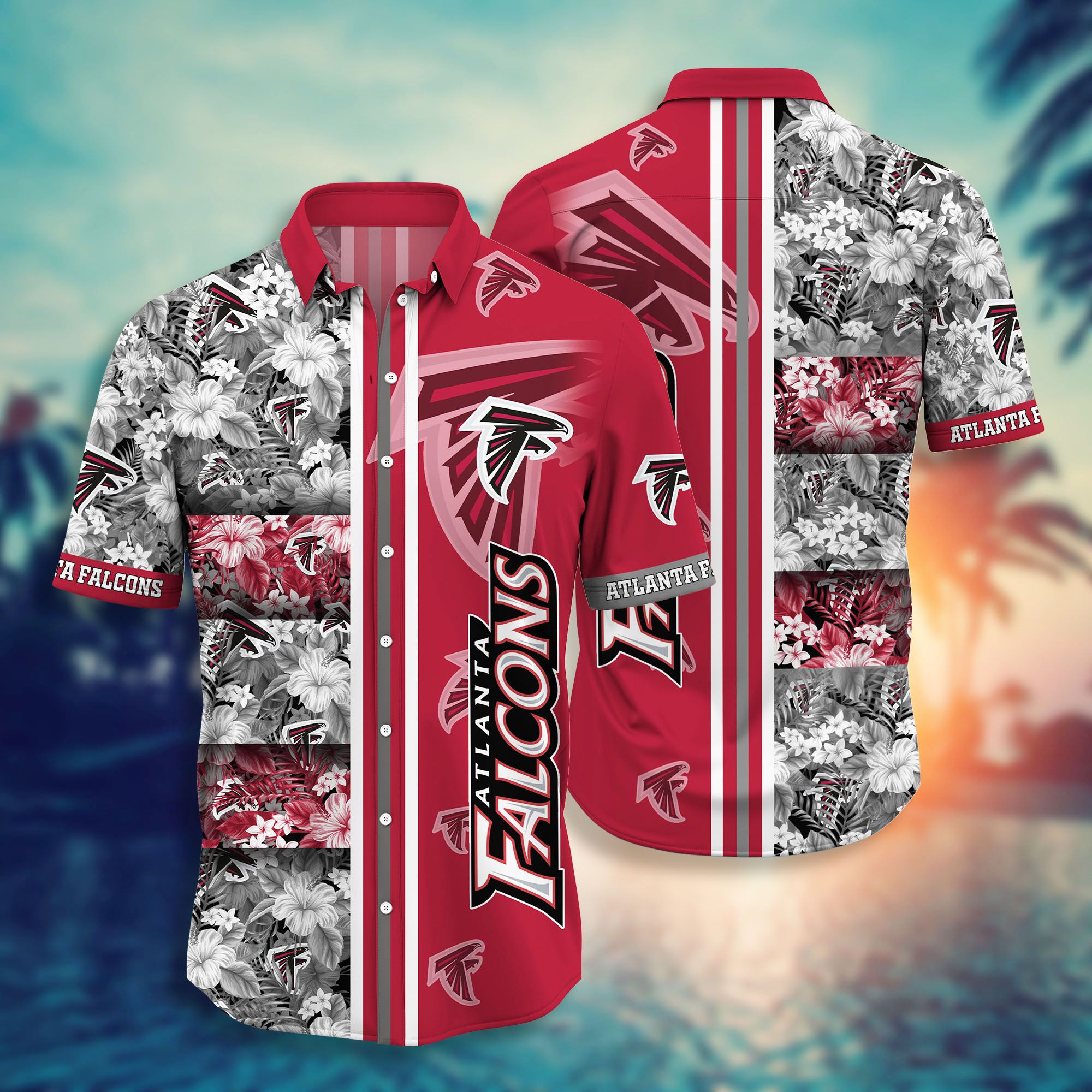 Nfl Atlanta Falcons Hawaiian Shirt Short Hot Trending-1