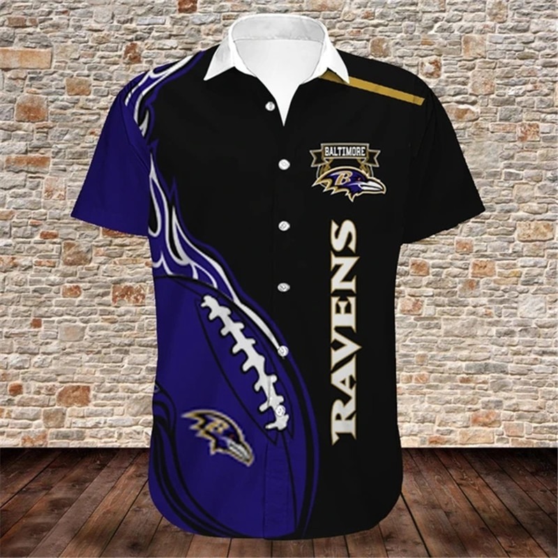 Nfl Baltimore Ravens Hawaiian Shirt For Fans-1