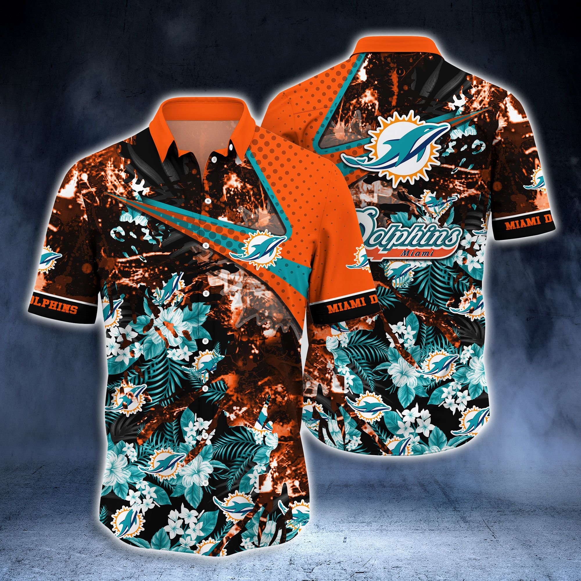 NFL Miami Dolphins Grateful Dead Hawaiian Shirt