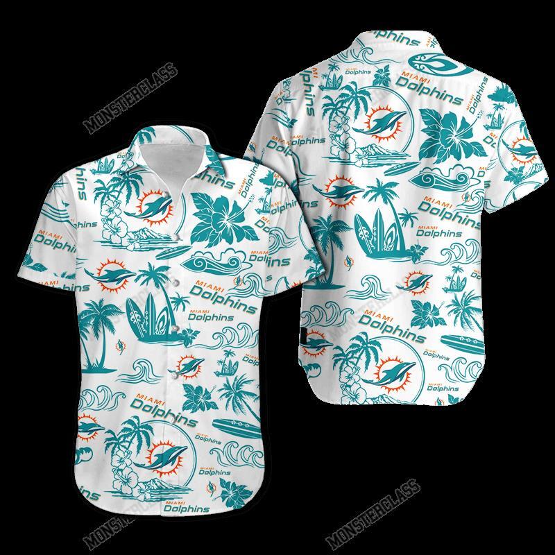 Nfl Miami Dolphins Hawaiian 3d Shirt Snoopy For Fans Custom-1