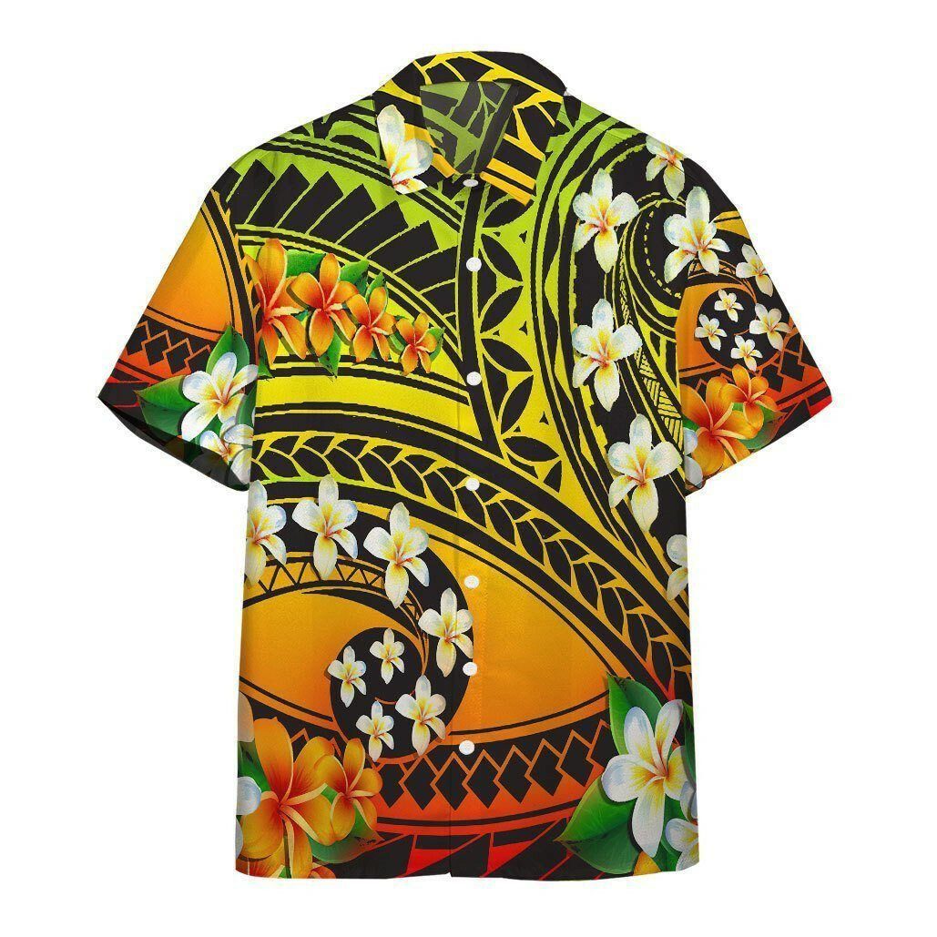 Plumeria Polynesian Hawaiian Shirt