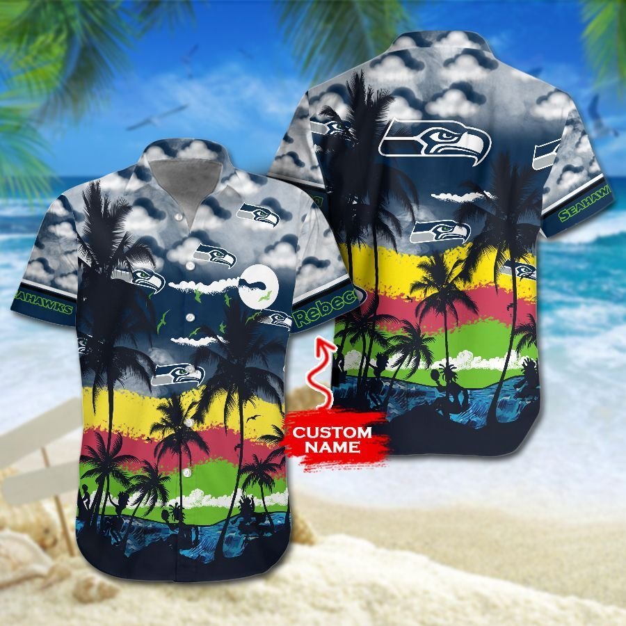 Seattle Seahawks NFL Hawaiian Shirt Sprinklerstime Aloha Shirt