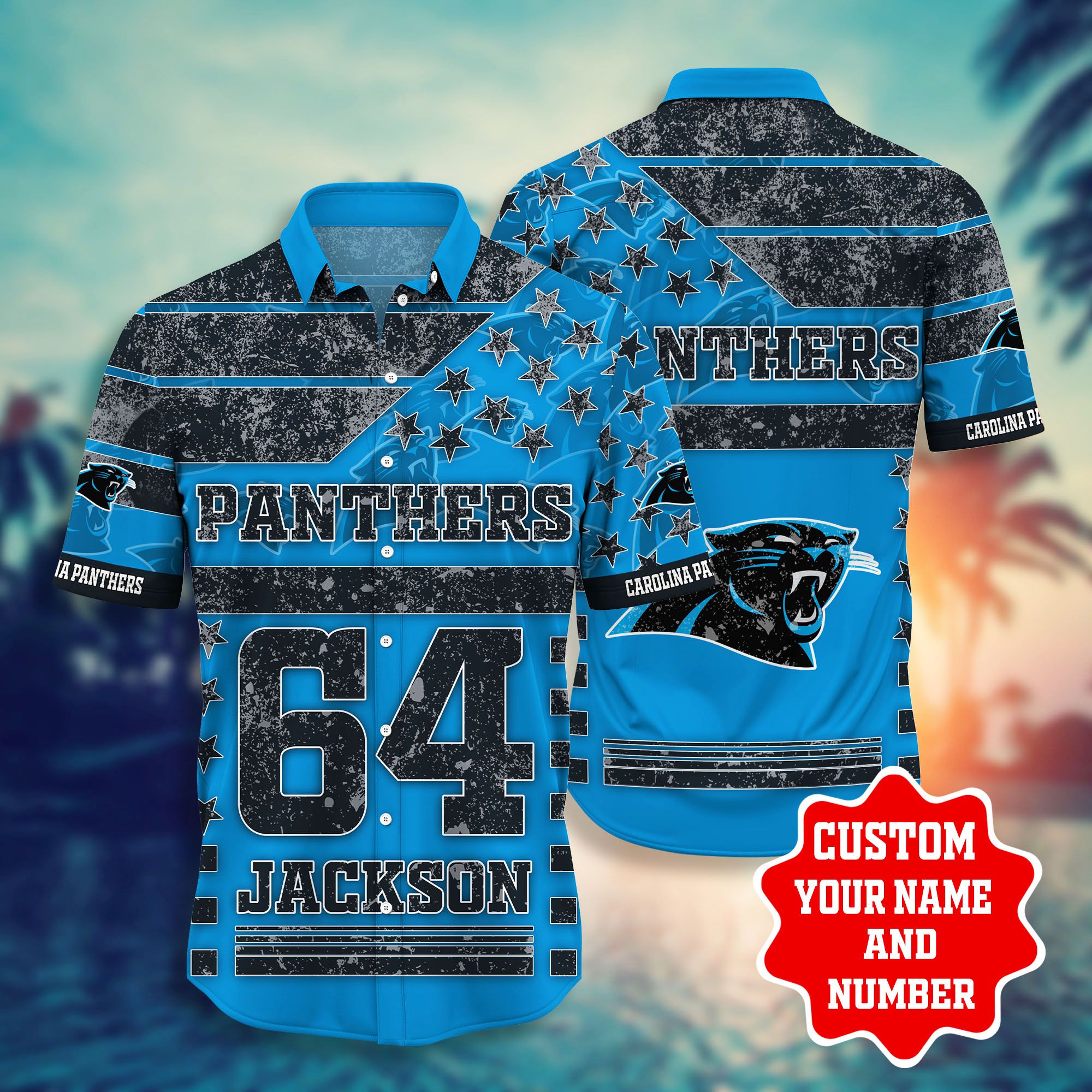 Carolina Panthers Vintage 3D T-Shirts - Banantees