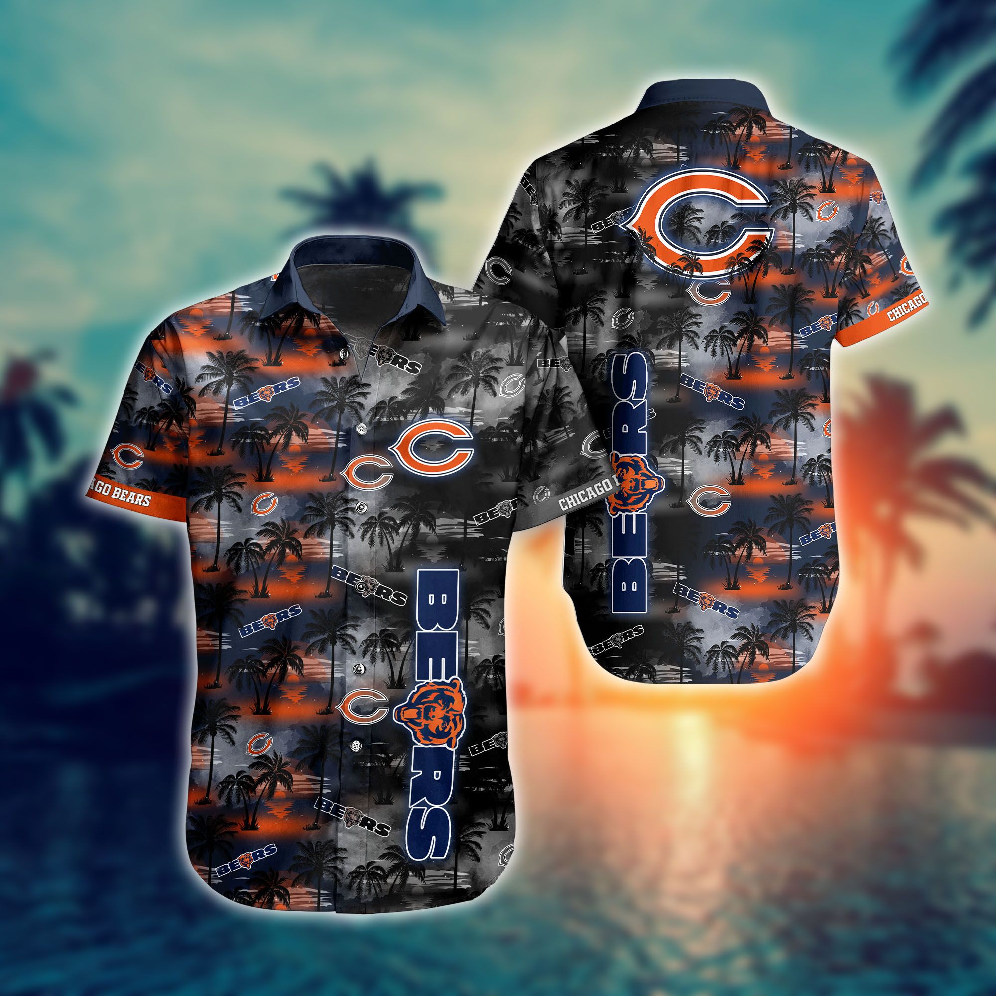 Chicago Bears 3D Polo Shirt - T-shirts Low Price