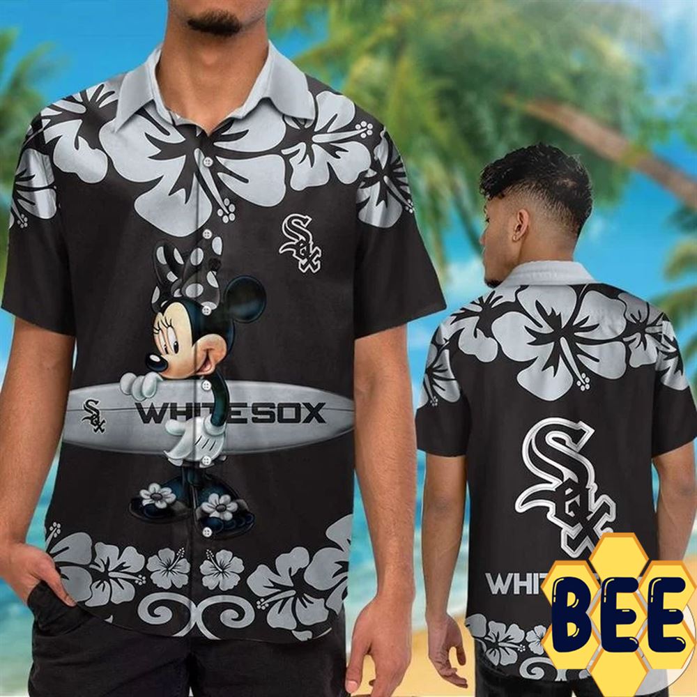 Chicago White Sox Baby Yoda Short Sleeve Button Up Tropical Hawaiian Shirt  - Trendy Aloha