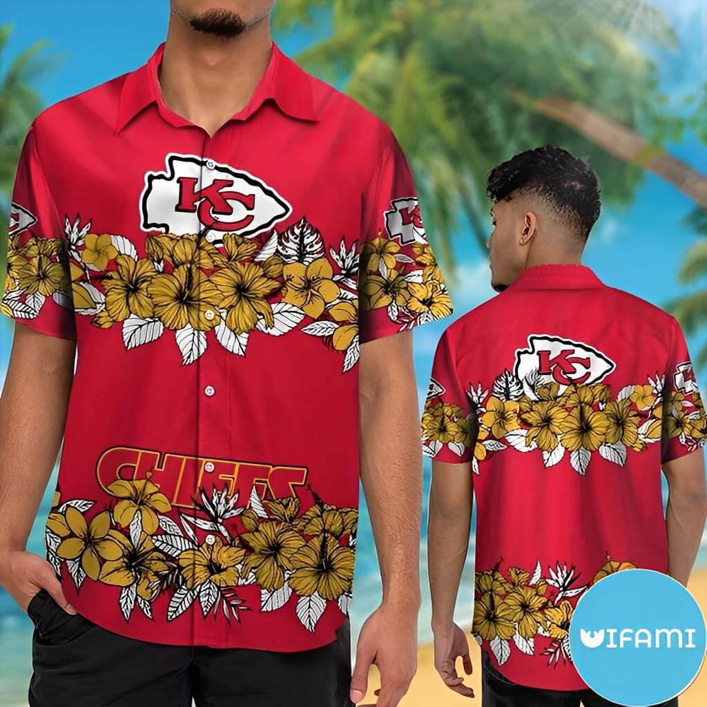 Kansas City Chiefs Hawaiian Shirt Sunset Beach Chiefs Gift