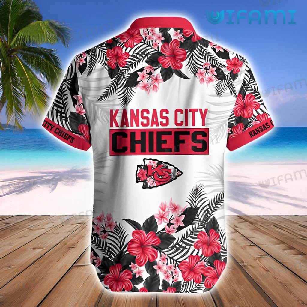 Chiefs Hawaiian Shirt Floral Coconut Tree Pattern Kansas City Gift