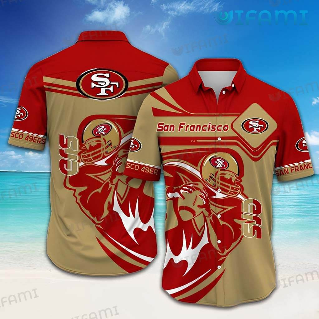 49ers Hawaiian Shirt Skeleton Dancing San Francisco 49ers Gift -  Personalized Gifts: Family, Sports, Occasions, Trending