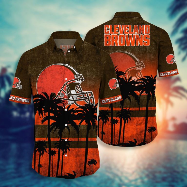 cleveland browns aloha shirt