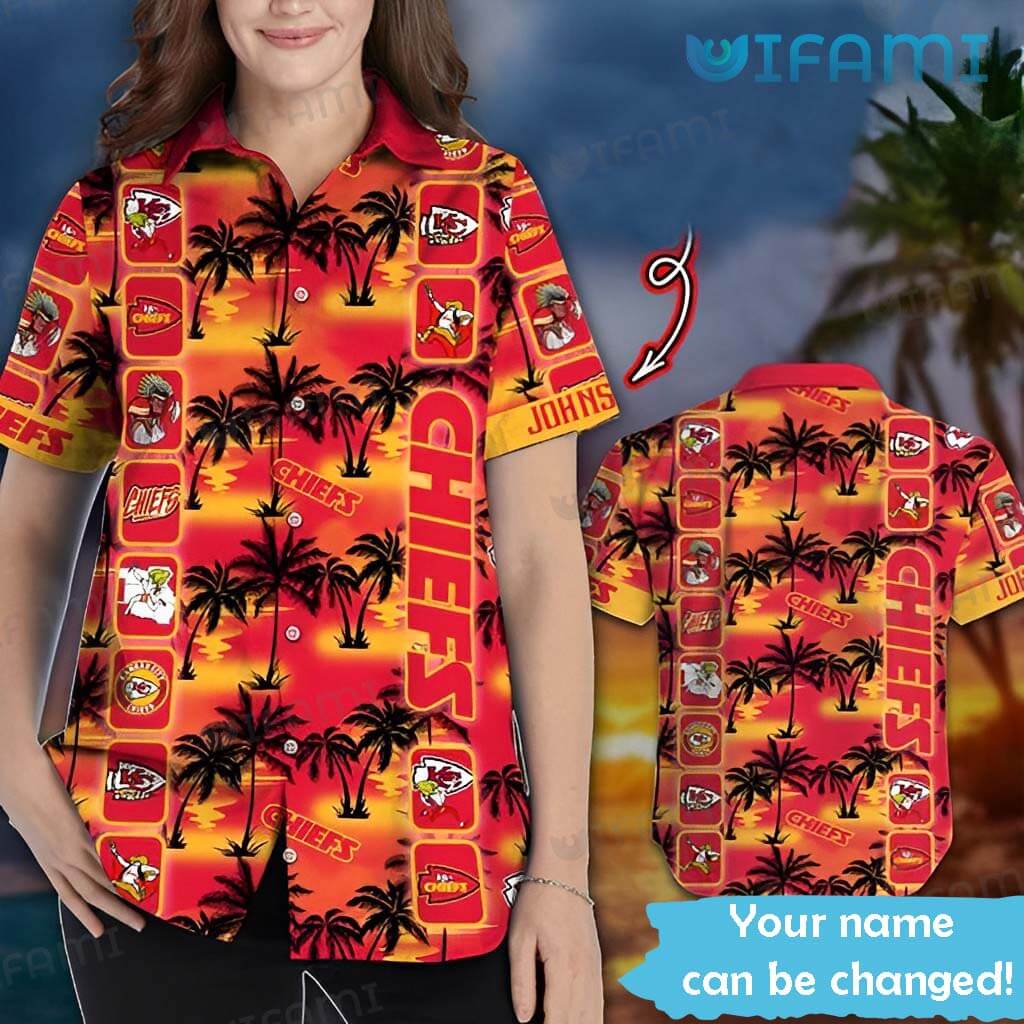 KC Chiefs Hawaiian Shirt Football On Fire Kansas City Chiefs Apparel Hawaii  Shirt - Best Seller Shirts Design In Usa