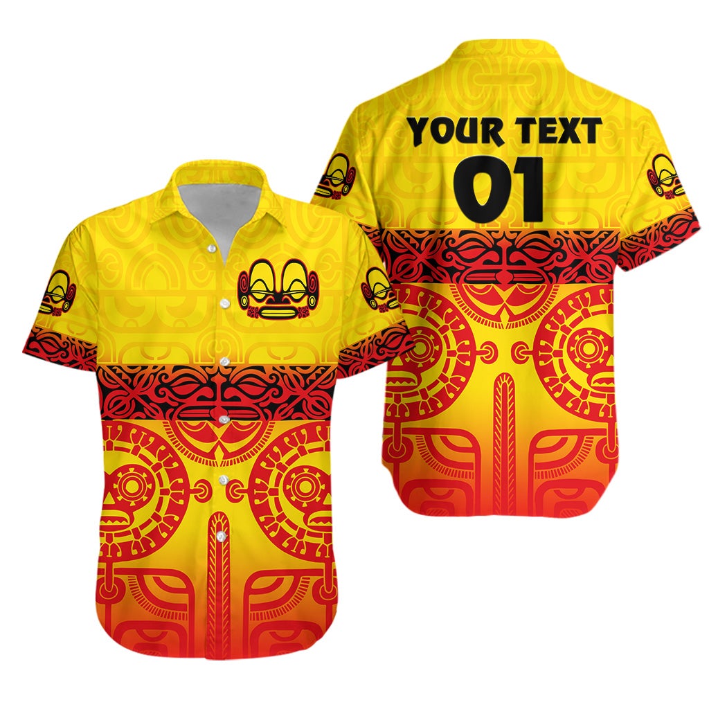 Custom Personalised Marquesas Islands Hawaiian Shirt Marquesan Tattoo