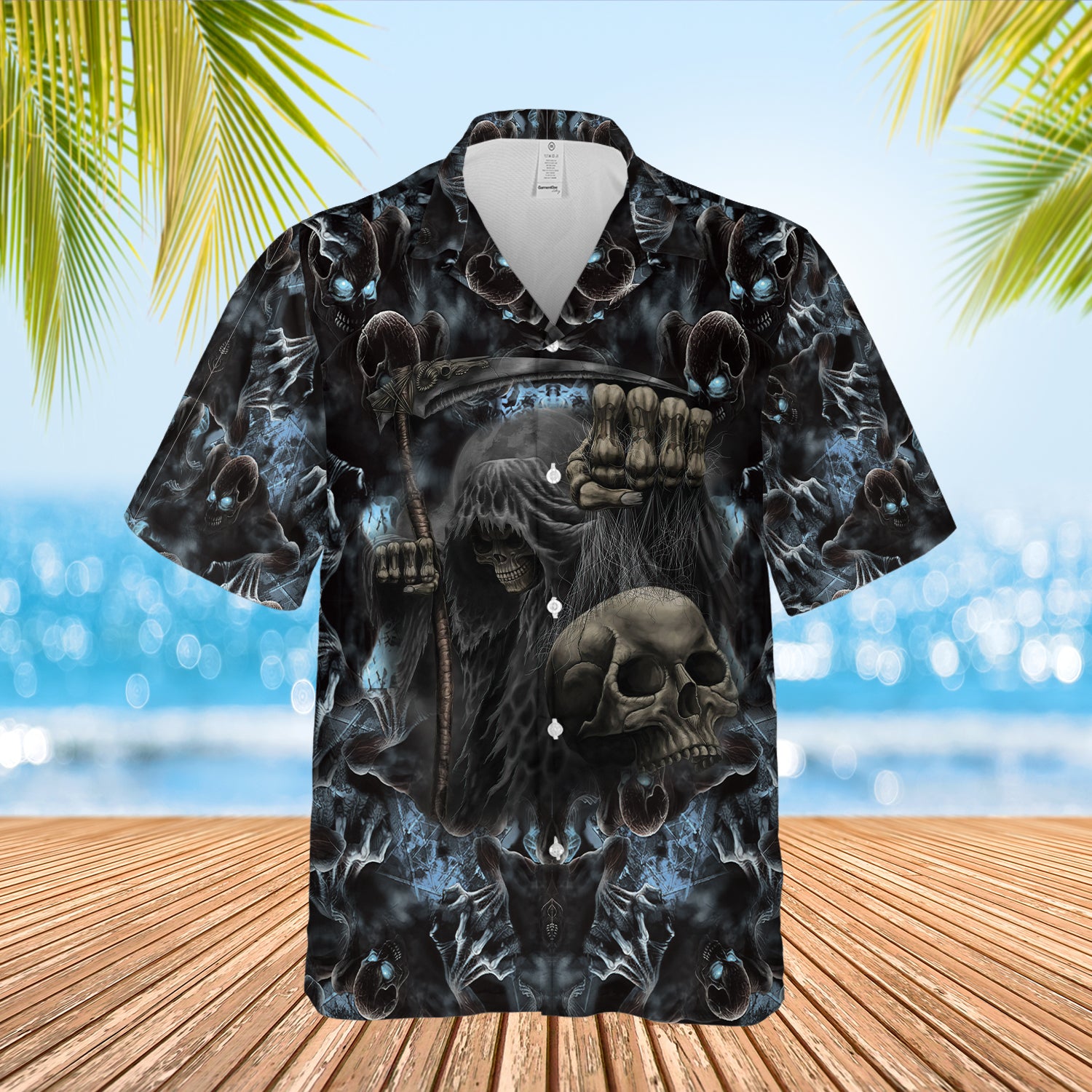 Skull Grim Reaper Hawaiian Shirt