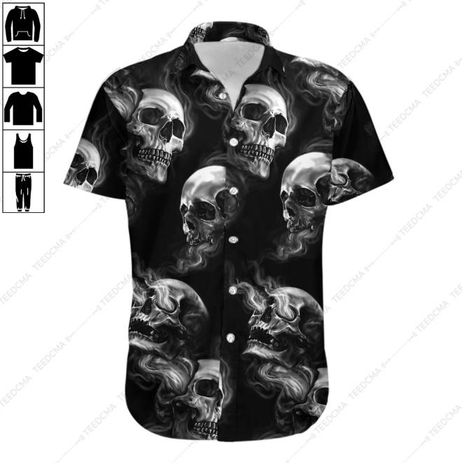 Skull Hawaiian Shirt 006-
