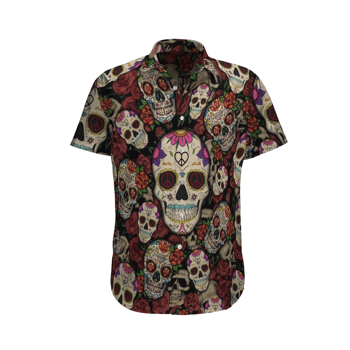 Skull Hawaiian Shirt 14-1