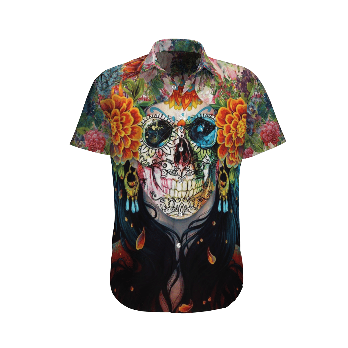 Skull Hawaiian Shirt 16b29