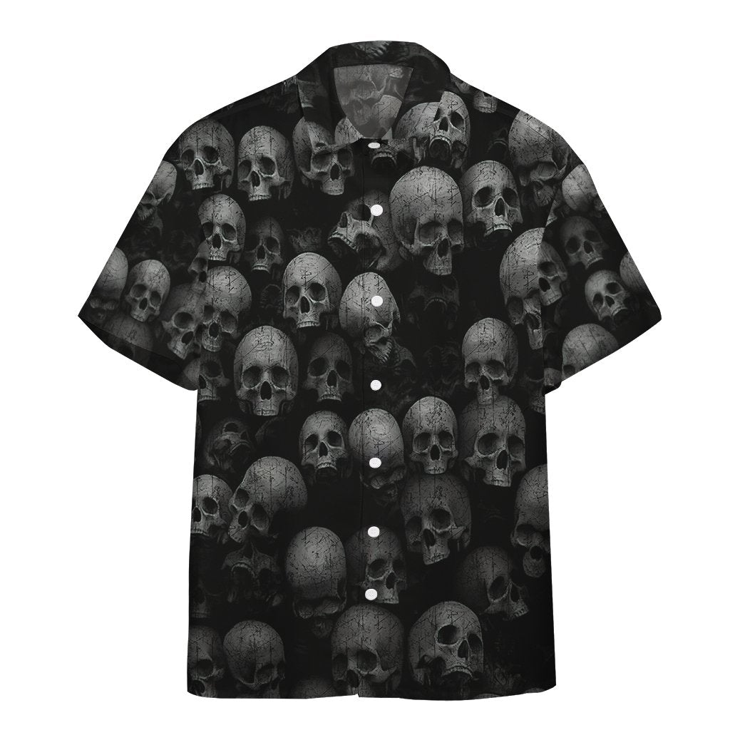 Skull Hawaiian Shirt For Men Women