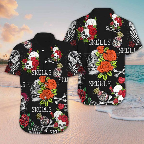 Skull Hawaiian Shirt For Men Women Adult Hw1032