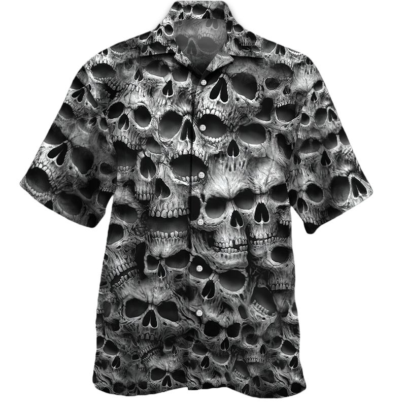 Skull Hawaiian Shirt For Men Women Adult Hw4432-1