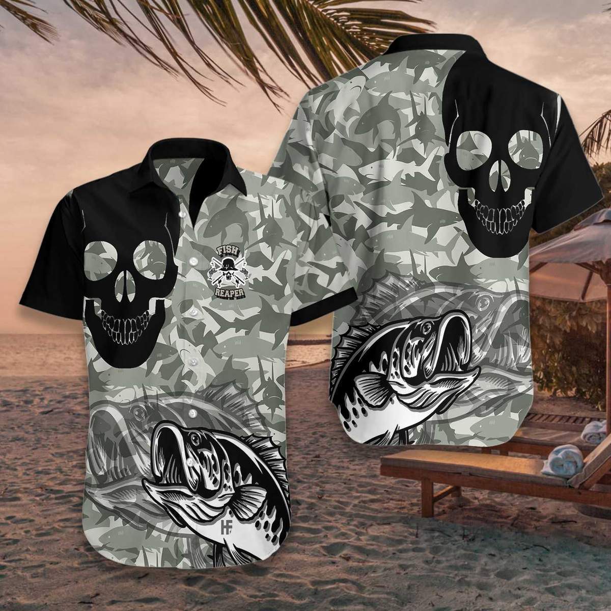 Skull Hawaiian Shirt For Men Women Adult Hw6320-1