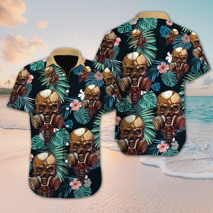 Skull Hawaiian Shirt Pre12345-1