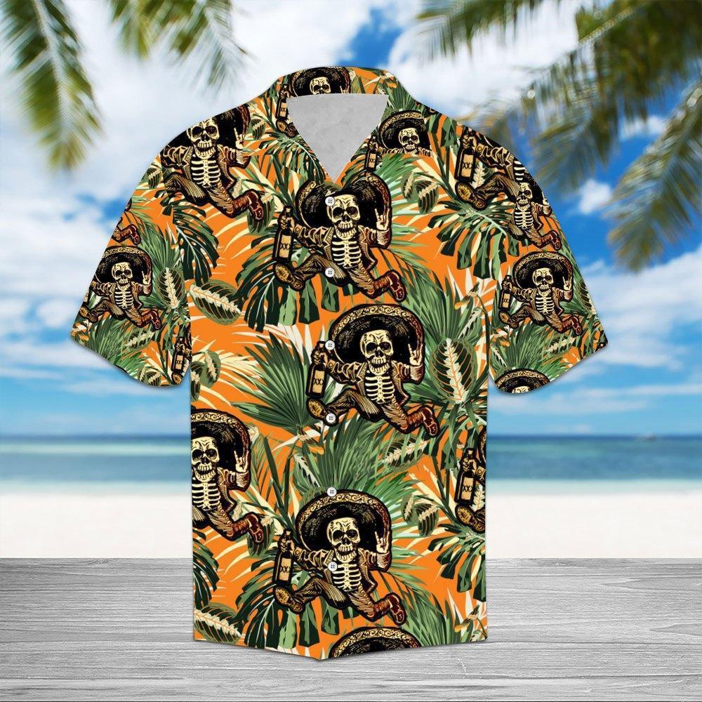Skull Hawaiian Shirt Pre12357-1
