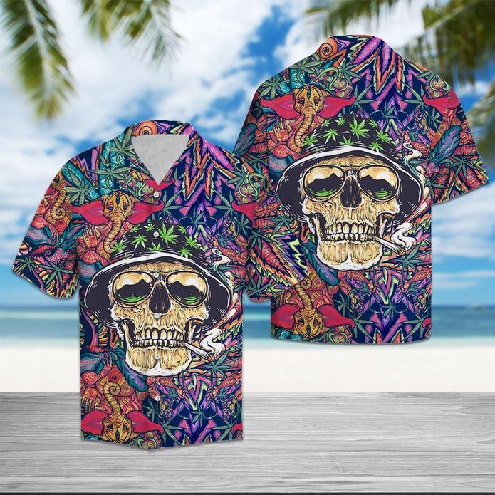 Skull Hawaiian Shirt Unisex Adult Hw5768-1