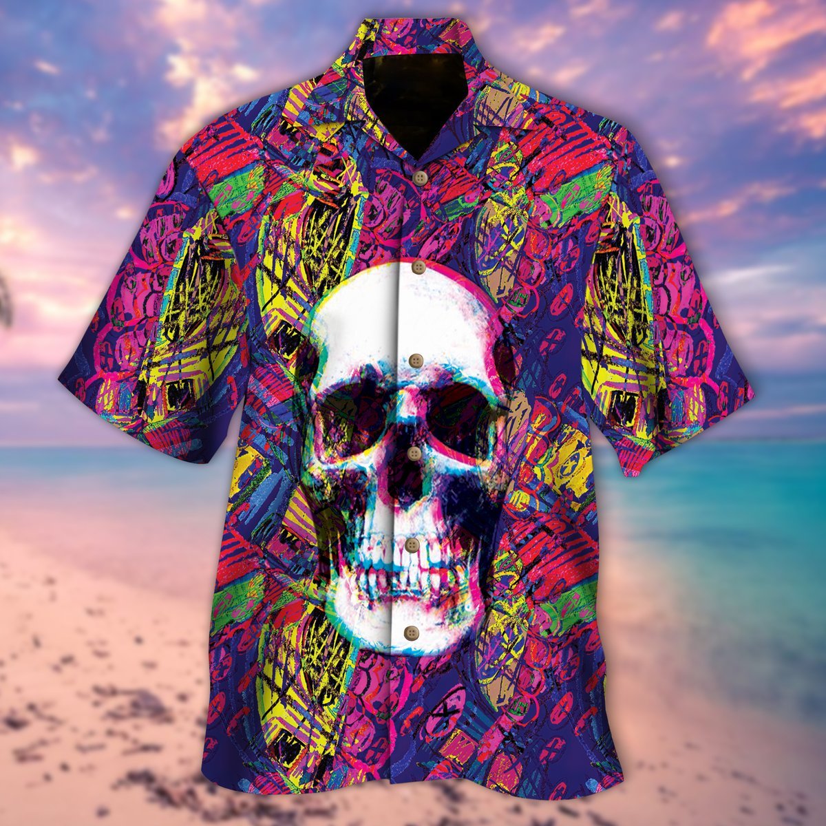 Skull Hawaiian Shirt Unisex Adult Hw6605-1