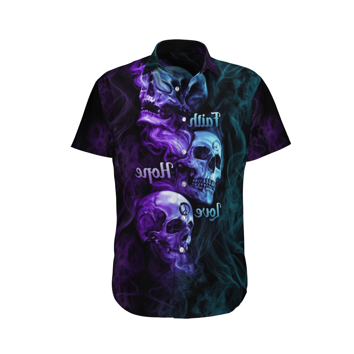 Skull Hawaiian Shirt b36