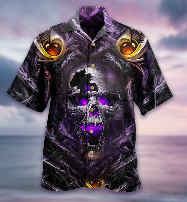 Skull Hello Darkness Smile Limited Edition – Hawaiian Shirt