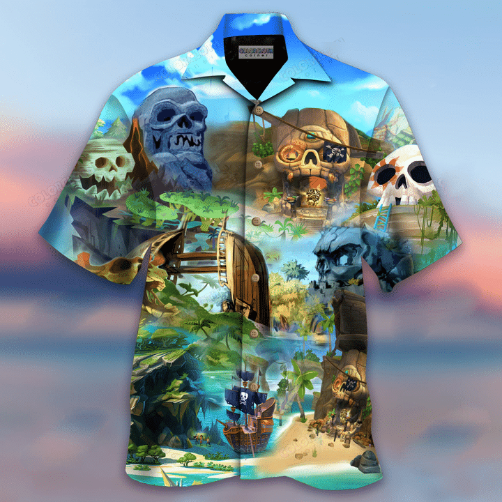Skull Island Hawaiian Shirt Unisex Adult