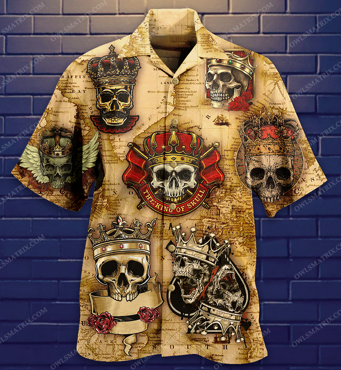 Skull King And Queen Limited Edition – Hawaiian Shirt