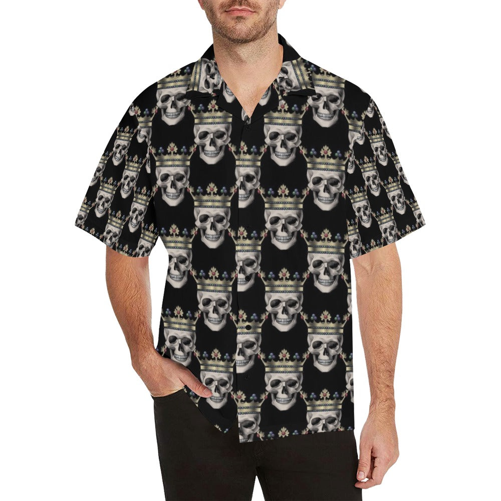 Skull King Print Design Lks3010 Hawaiian Shirt-1