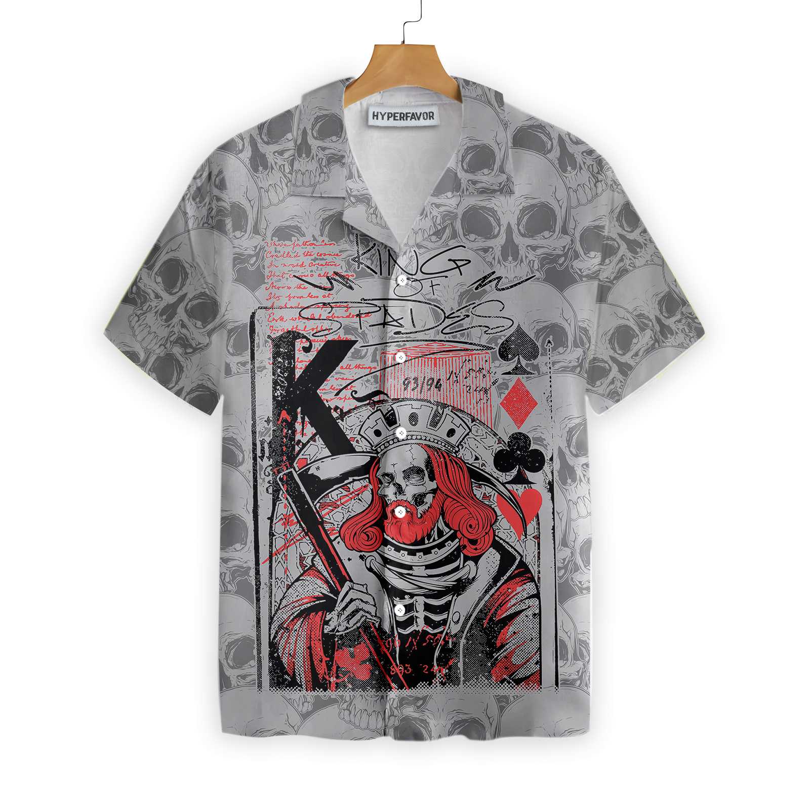 Skull King Spades Skull Hawaiian Shirt Best Skull Shirt For Men And Women
