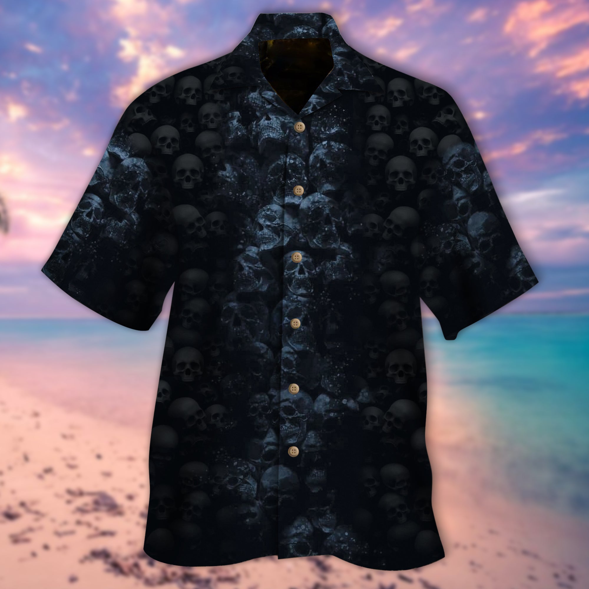 Skull Light Streak Hawaiian Shirt