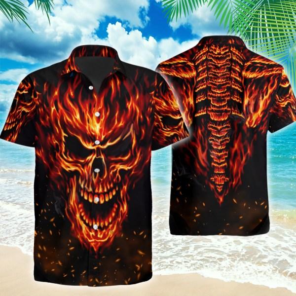 Skull Lover Hawaiian Shirt Unisex Full Size Adult Colorful Hw1630-1