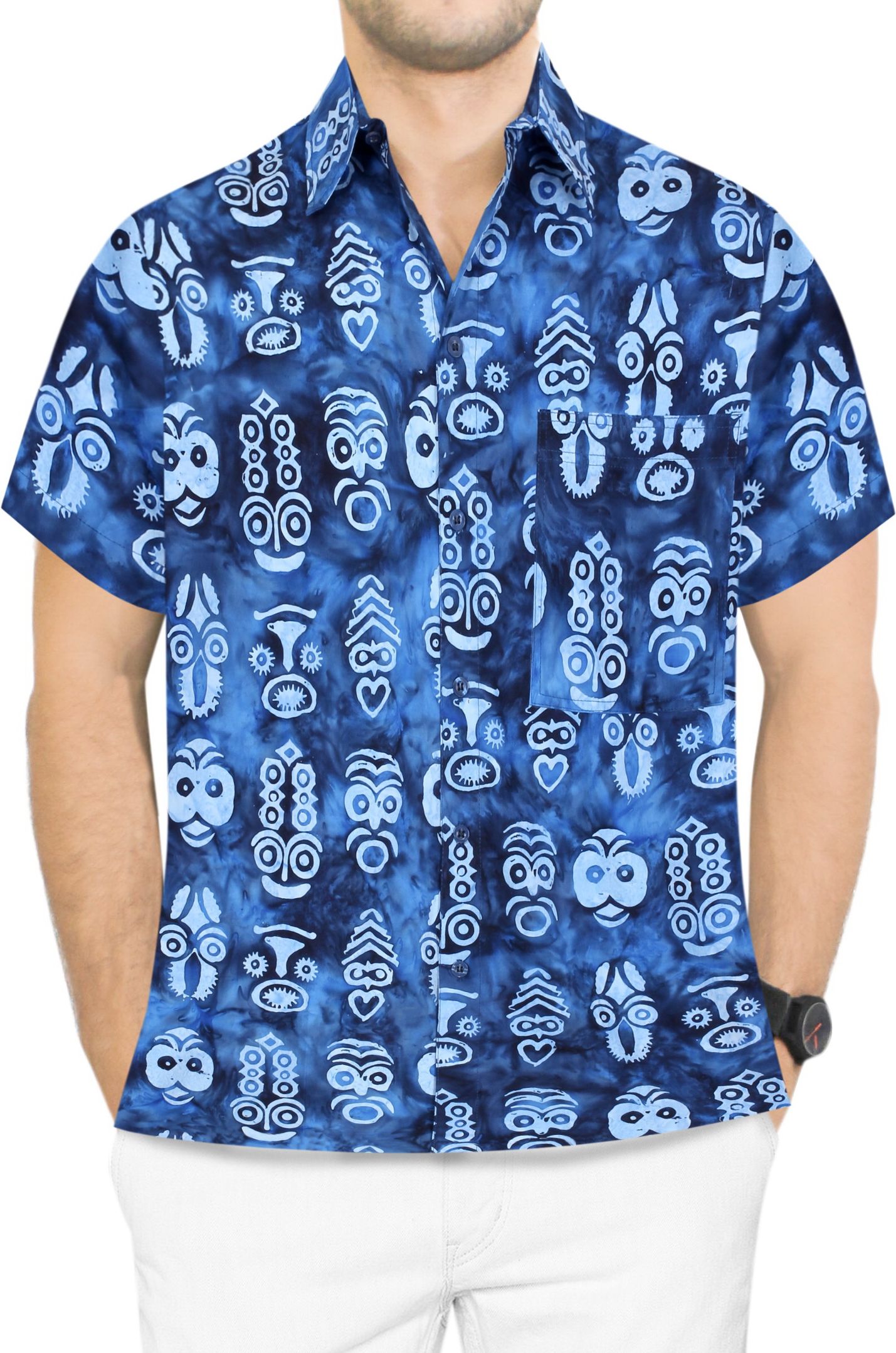 Skulls Blue Amazing Design Hawaiian Shirt