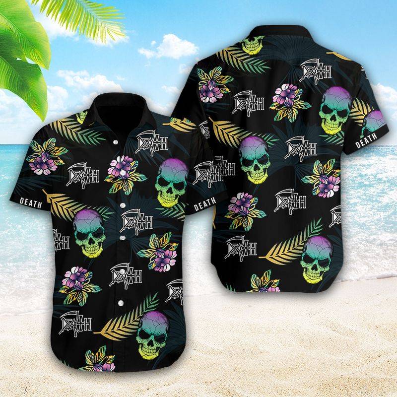 D Hawaiian Skull Shirt