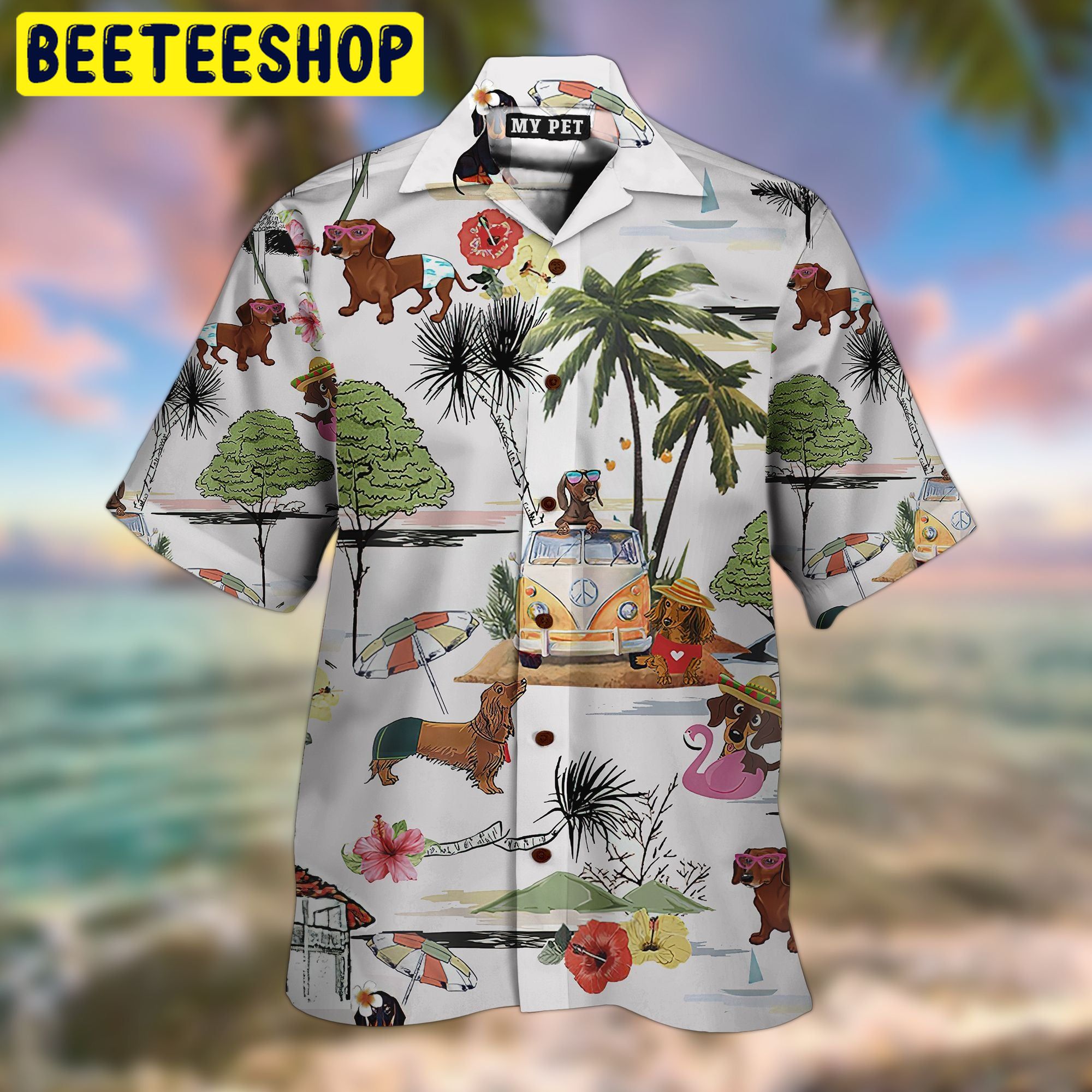 Dachshund 3d All Over Printed Trending Hawaiian Shirt-1