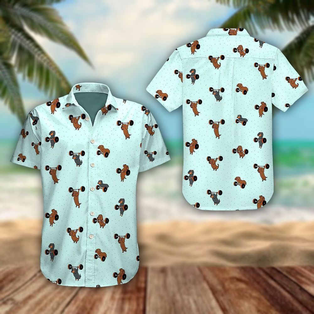 Dachshund Olympic Blue Awesome Design Unisex Hawaiian Shirt For Men And Women Dhc17063054
