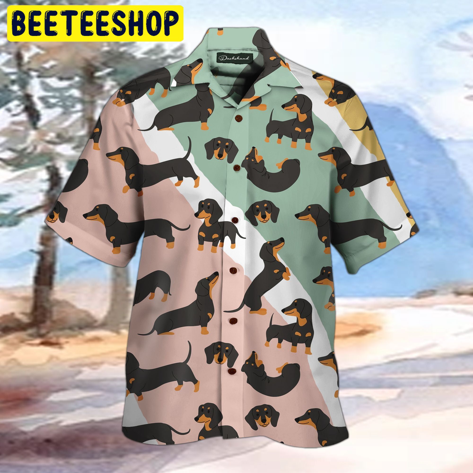 Dachshund So Cute 3d All Over Printed Trending Hawaiian Shirt-1