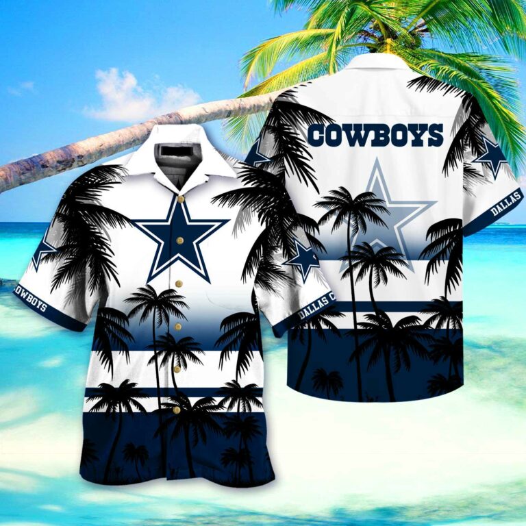 Dallas Cowboys Nfl Hawaiian Shirt Short 3d For Fans-1
