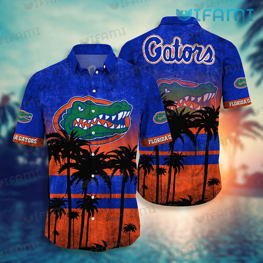 Florida Gators Hawaiian Shirt Coconut Tree Gators Gift