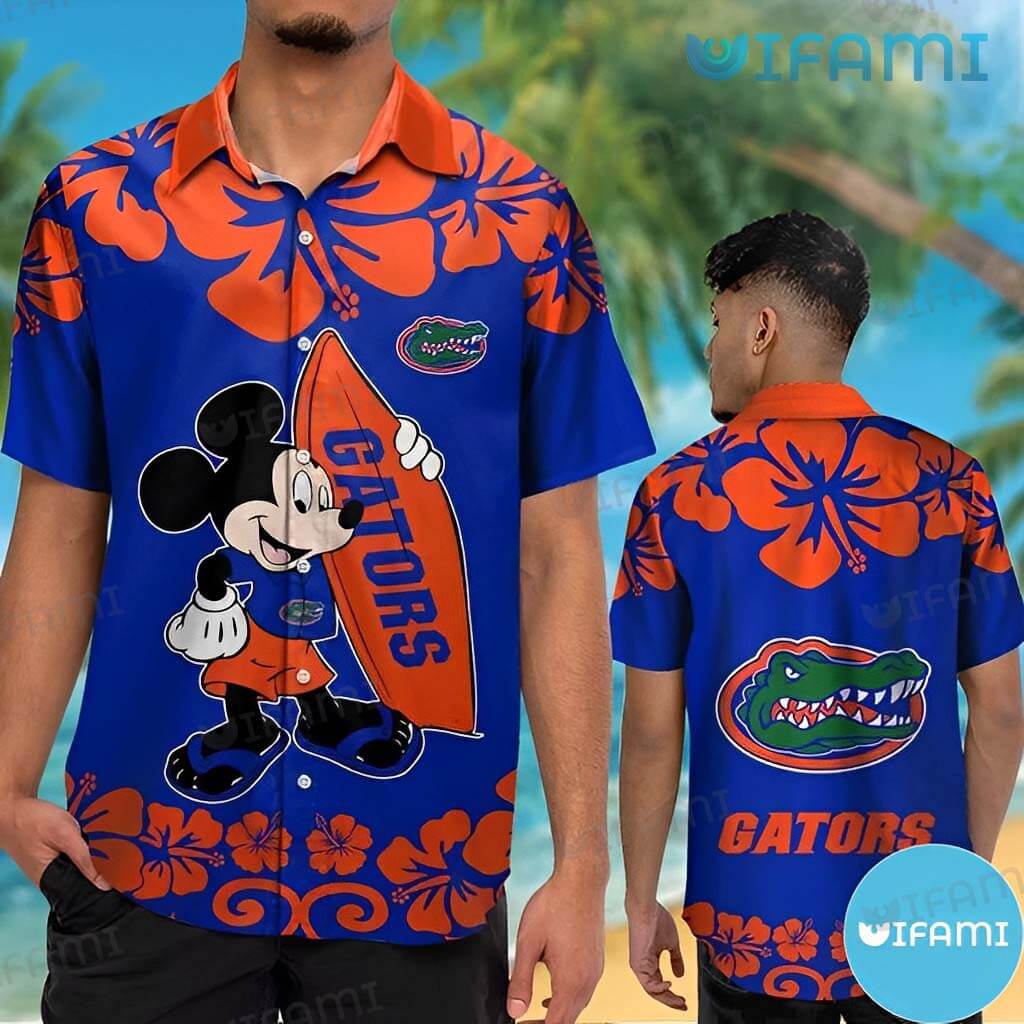 Florida Gators Hawaiian Shirt Mickey Surfboard Gators Gift